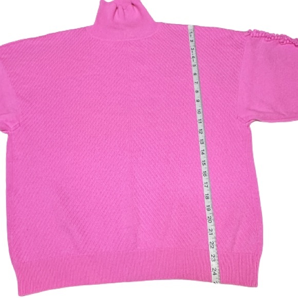 BARRIE | Cashmere Timeless Roll-Neck Jumper Pull Over Sweater Chanel Owned Pink - Picture 9 of 14